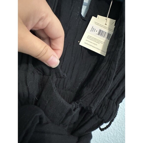 Nwd Mara Hoffman Whitney Black Jumpsuit Size Small Flawed - Picture 6 of 7